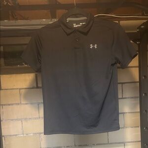 Under Armour Kids Black Polo Shirt
